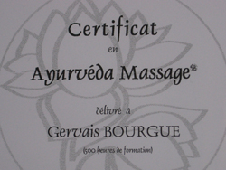 Certificat en Ayurvéda Massage